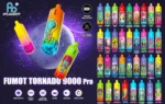 RandM Tornado 9000 PRO Puffs 2% 5% Nicotine LED display Disposable E Cigarettes