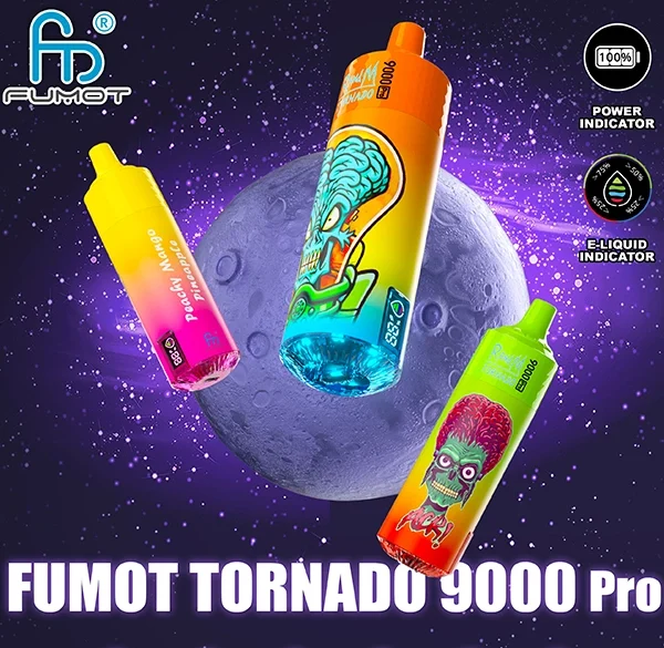 RandM Tornado 9000 PRO Puffs 2% 5% Nicotine LED display Disposable E Cigarettes