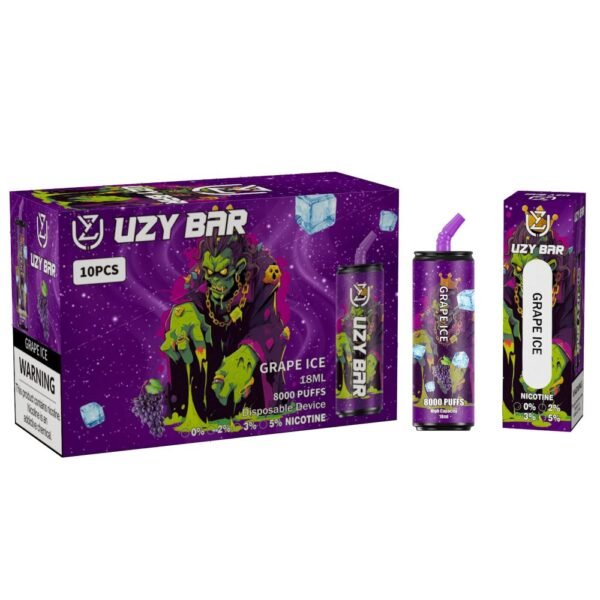 UZY BAR 8000 puffs 0% 2% 3% 5% Nicotine Disposable Electronic Cigarette