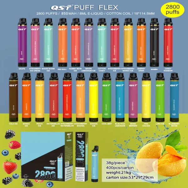 QST Puff Flex 2800 Disposable Vape Pen Authentic E Cigarette